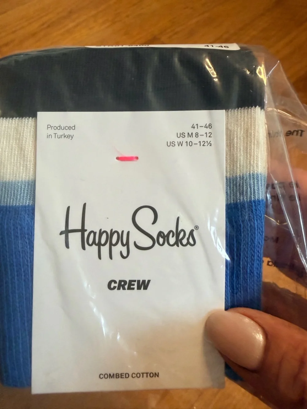 Happy Socks Striped Crew Socks - Blue, Green, Red & Black